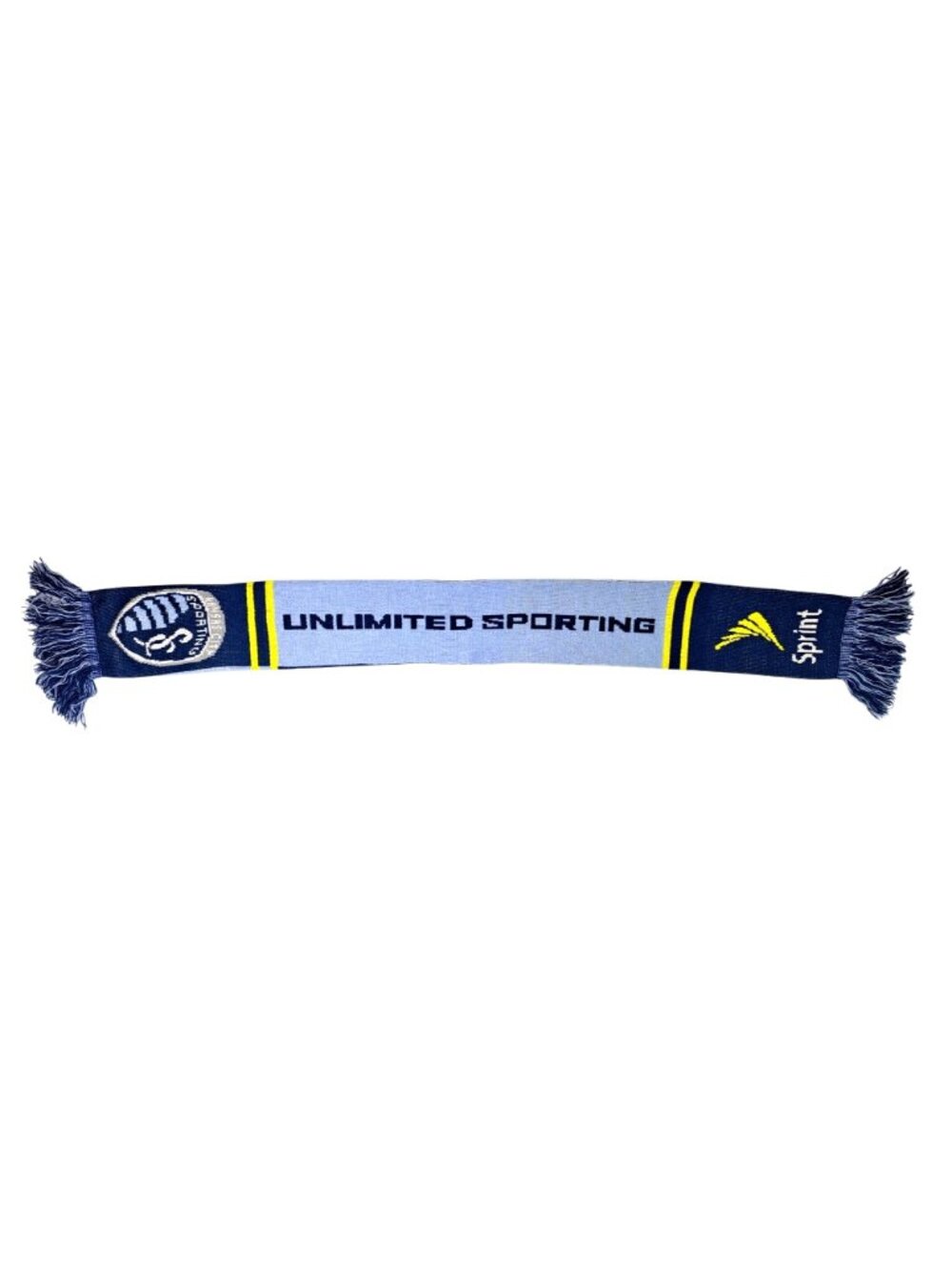 Sporting Kansas City Scarf Blue Yellow Limited Edition Sprint Logo Soccer MLS - Picture 2 of 11